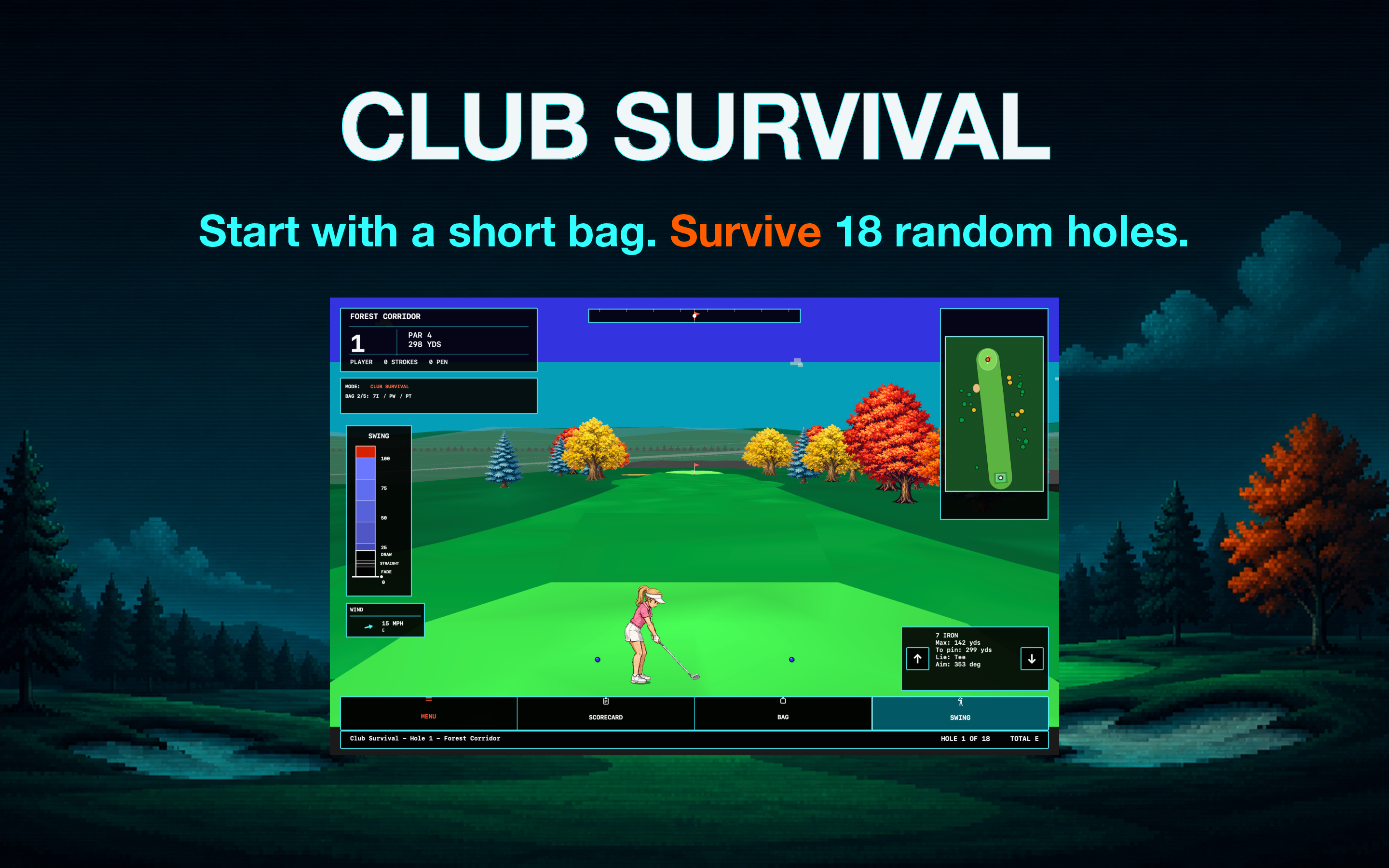 Fairway Metal Mac screenshot: Club Survival