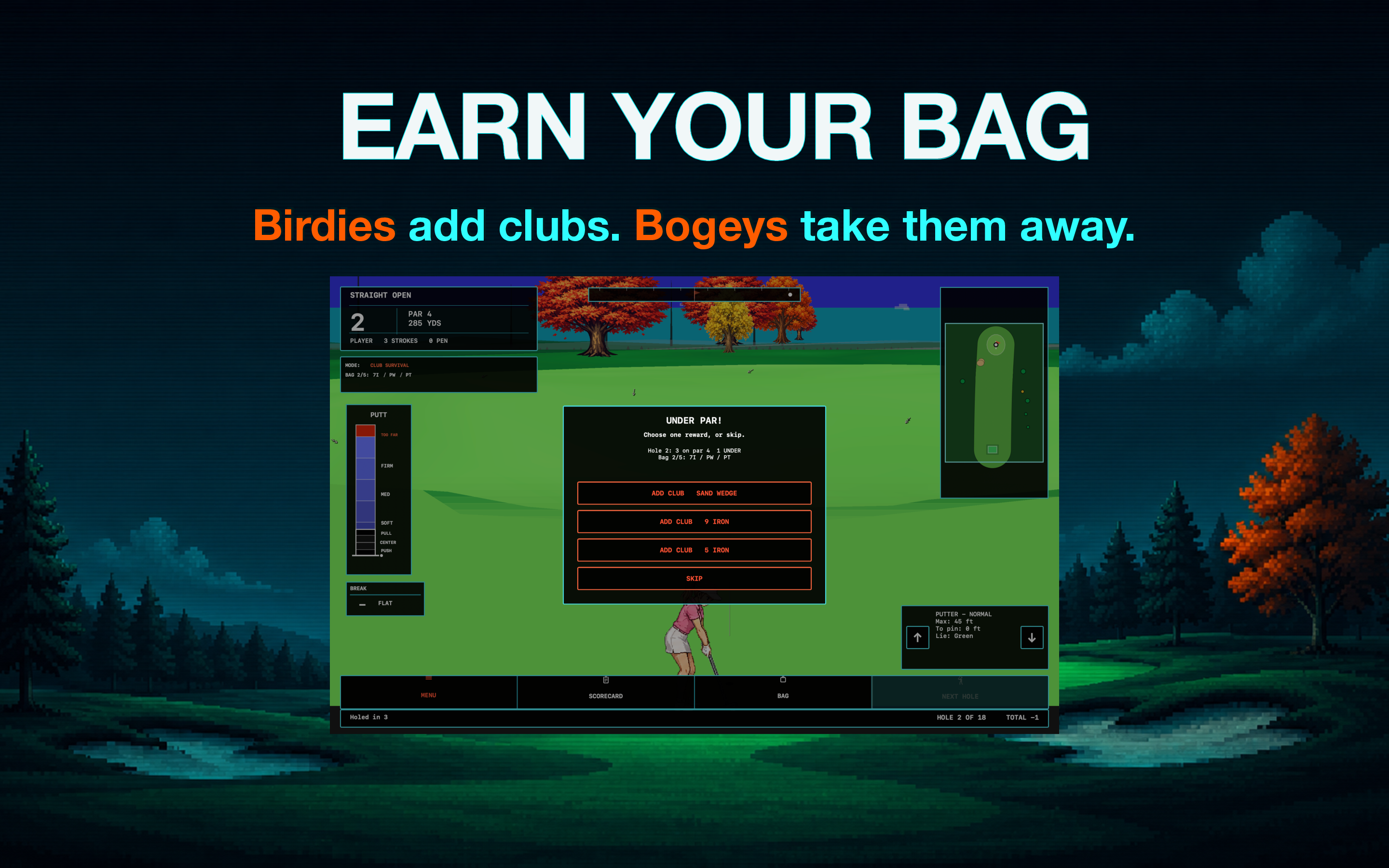 Fairway Metal Mac screenshot: Earn Your Bag