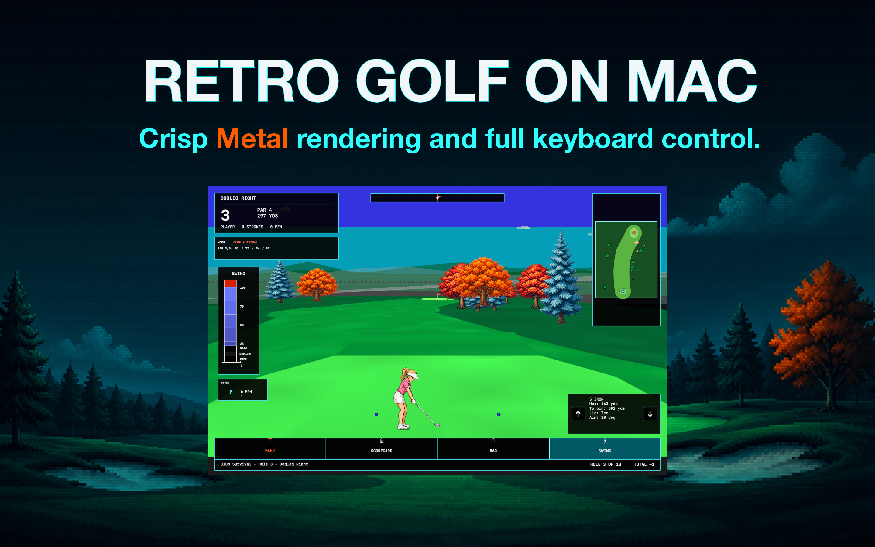 Fairway Metal Mac screenshot: Play Anywhere